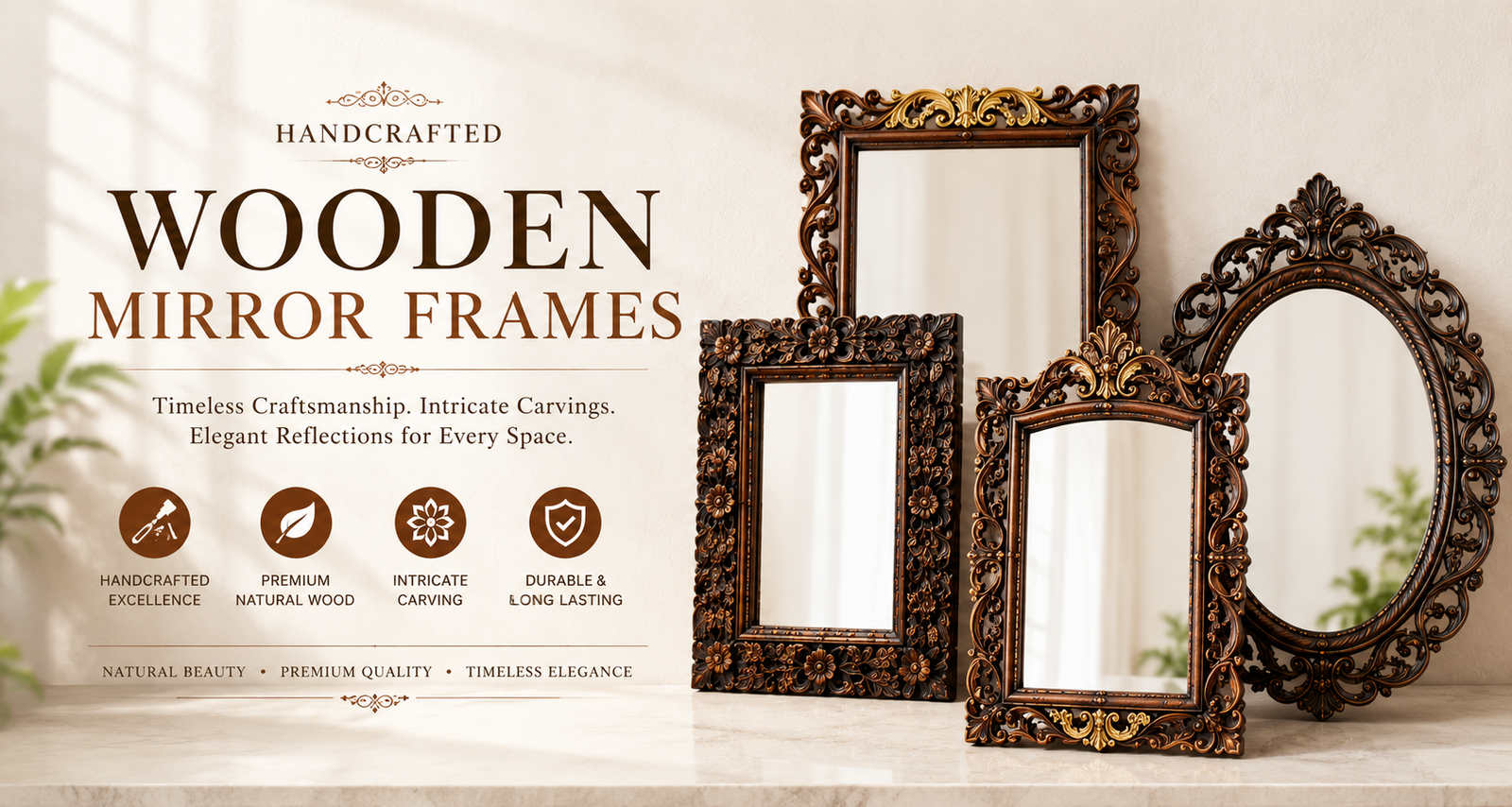 Wooden Mirror Frames